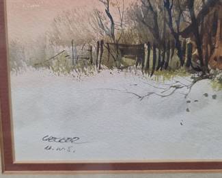 Becker A.W.S. Watercolor Landscape
