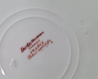 Theodore Haviland Limoges Hand-Painted Floral Charger Plate Signed Dubois