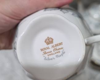 Royal Albert Silver Maple Tea Set