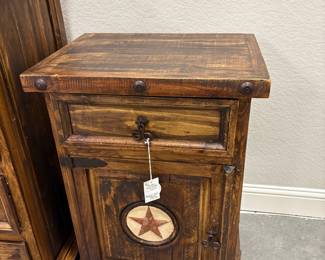 Rustic Lone Star Nightstand