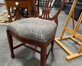 Hepplewhite Shield Back Mahogany Dining Chair Riscam5-26-210