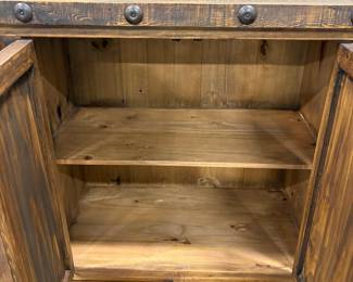 Rustic Pine Dresser with Lone Star Accents