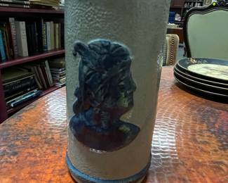 Old Sleepy Eye Stoneware Vase