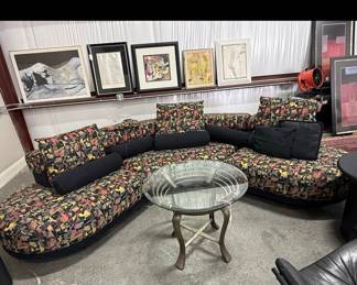 Vladimir Kagan Style Weiman "Cloud" Sectional Sofa Parbey4-26-6