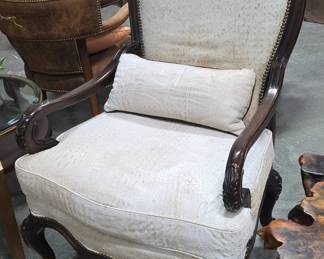 Louis XV Style Carved Armchair