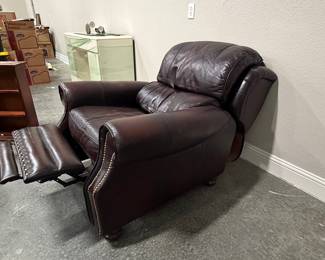 Bradington Young Warner Leather Recliner Burhou1-16