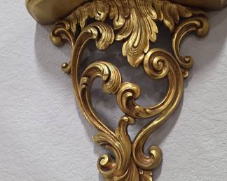 Rococo Style Giltwood Wall Bracket set of 2