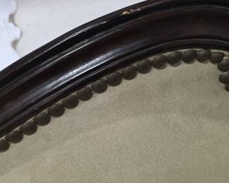 Victorian Revival Camelback Sofa with Faux Alligator Accents