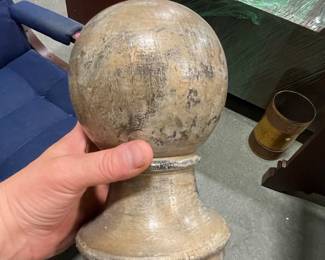 Vintage Wooden Ball Finial