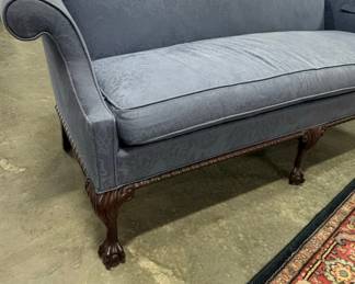 Chippendale Style Camelback Sofa Sug-5