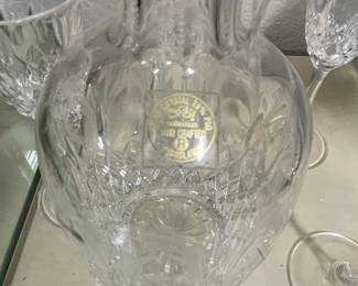 Yugoslavian 24% Lead Crystal Decanter and Cordial Set