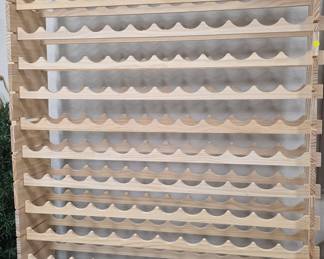 Modular Pine Wine Rack - 72 Bottle Capacity