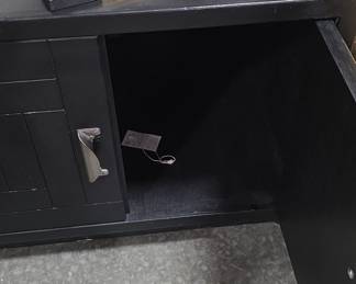 Black side table