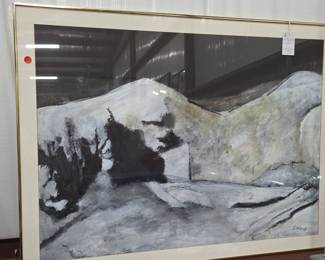 Elva Levy Abstract Landscape Painting