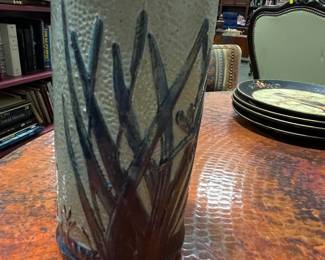 Old Sleepy Eye Stoneware Vase