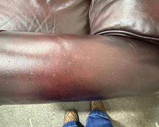 Bradington Young Warner Leather Recliner Burhou1-16