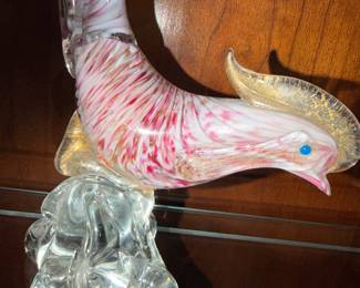 Italian Murano Glass Pheasant