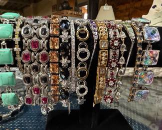 There is a nice selection of beautiful Jewelry including Rings, Bracelets, Necklaces, Earrings and more. Some Sterling Silver