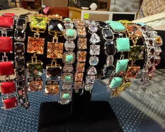 There is a nice selection of beautiful Jewelry including Rings, Bracelets, Necklaces, Earrings and more. Some Sterling Silver