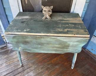 216 Rustic Drop Leaf Table