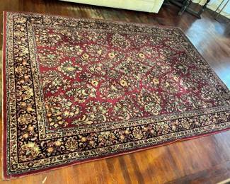 216 6 X 9 Persian Sarouk HandLoomed Wool Carpet