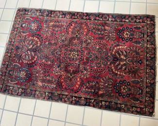 216 Antique Persian Sarouk HandKnotted Wool 3X5 Carpet