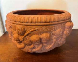 216 Italian Terracotta Cherub Bowl