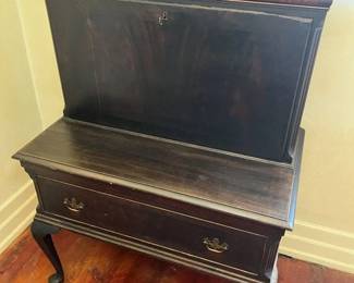216 Flame Mahogany Vintage Secrectary Desk