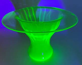 216 Uranium Glass Vase