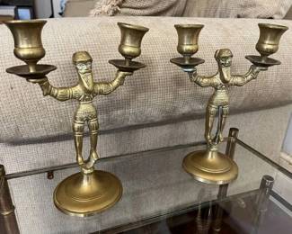 216 Russian Cossack Brass Candelabras