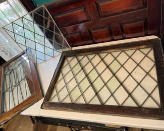 216 Vintage Leaded Glass Sampler