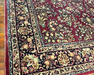 216 6 X 9 Persian Sarouk HandLoomed Wool Carpet Detail