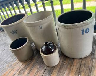 216 Vintage Stoneware Crock Pottery
