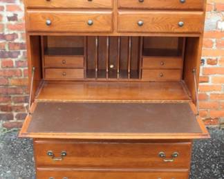Keller Solid Oak Desk Chest