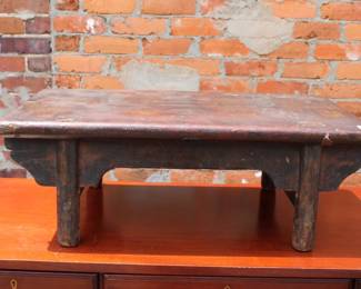 18TH Century chinese low bench 11" T x 31" w x 16 1/2"D