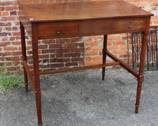 Southern Walnut Plantain/School Master Desk 48" x 48" x 38.5"