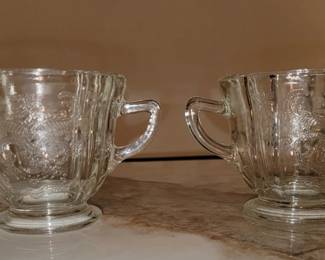 Old Sugar and Creamer Glass