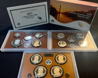 2013 United States Mint Proof Set w OGP, COA  Original Box  Complete 14Coin Collection