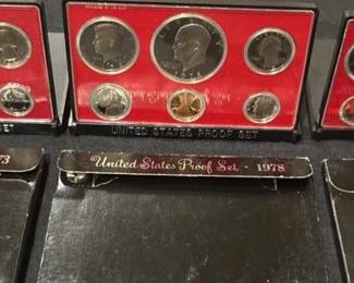 1973, 1978  1979 United States Proof Set Collection  Original U.S. Mint Proof Sets