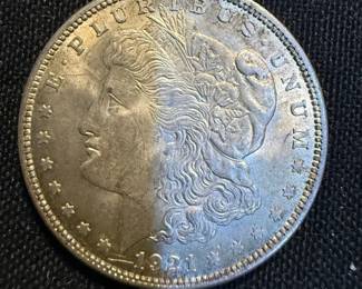 Lot of 4 1921 Morgan Silver Dollars  Genuine U.S. $1 Coins  90 Silver