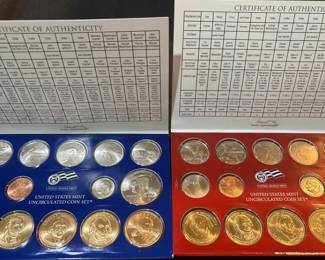 2007 United States Mint Uncirculated Coin Set  Complete Philadelphia  Denver Mint Set  28 Origina