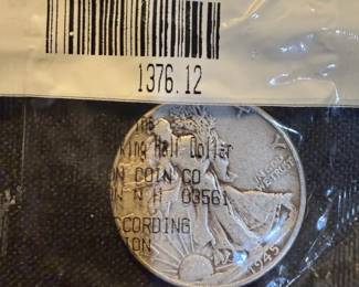 Lot of 3 Walking Liberty Half Dollars 1942D, 1943  1945  90 Silver U.S. Coins