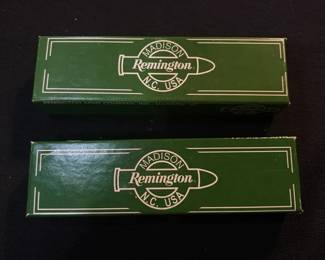 Lot of 2 Remington Madison NC USA Limited Edition Commemorative Pocket Knives w Original Boxes