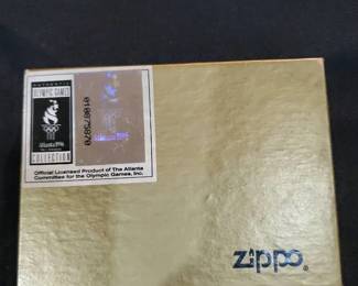 Atlanta 1996 Olympic Games Zippo Lighter Gift Set with Medallion  Official Licensed Collectible