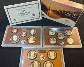 2013 United States Mint Proof Set Complete w Original Box  COA  14 Proof Coins