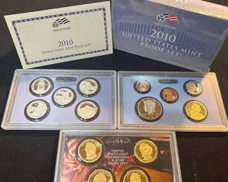 2010 U.S. Mint 14Coin Proof Set  Presidential $1 Coin Proof Set w OGP  COA