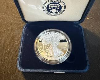 2011W American Silver Eagle Proof 1 oz .999 Fine Silver Coin w Box  COA  U.S. Mint