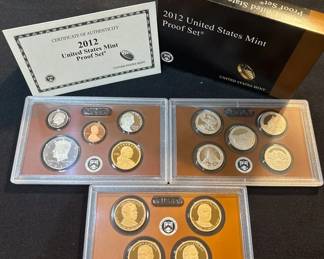2012 United States Mint Proof Set w Original Box  COA  Complete 14Coin Set