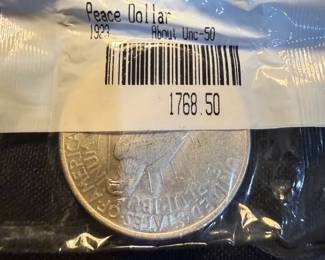Lot of 5 1922 Peace Silver Dollars  90 Silver U.S. $1 Coins  Nice Collector Group