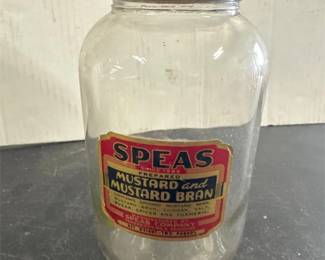 Speas Vinegar Mustard Jar